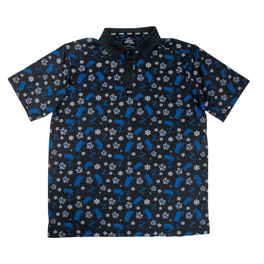 Hockey Zamboni Winger Flex Polo - - Men's Polos - Violent Gentlemen Hockey Lifestyle | Built by Fans for Fans | Perfect Gift for hockey fan or hockey players that live in the hockey culture