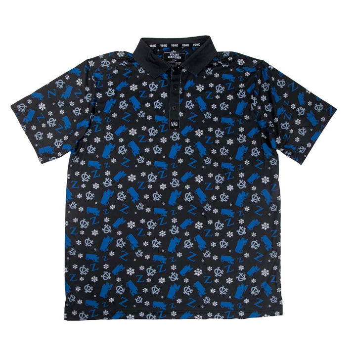 Hockey Zamboni Winger Flex Polo - - Men's Polos - Violent Gentlemen Hockey Lifestyle | Built by Fans for Fans | Perfect Gift for hockey fan or hockey players that live in the hockey culture