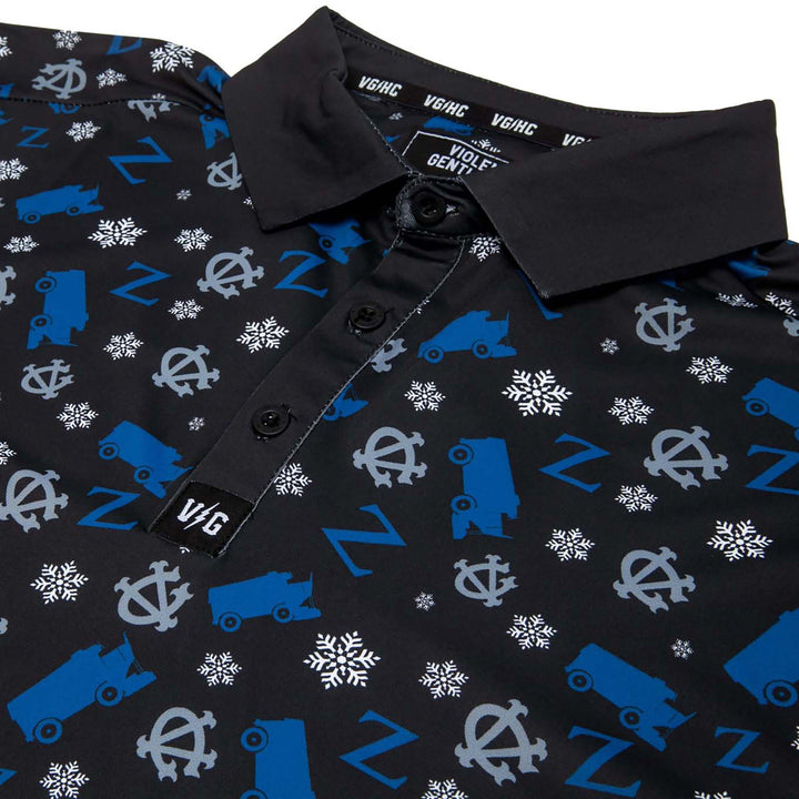 Hockey Zamboni Winger Flex Polo - - Men's Polos - Violent Gentlemen Hockey Lifestyle | Built by Fans for Fans | Perfect Gift for hockey fan or hockey players that live in the hockey culture