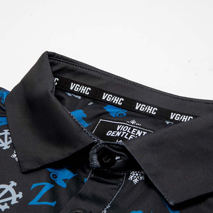 Hockey Zamboni Winger Flex Polo - - Men's Polos - Violent Gentlemen Hockey Lifestyle | Built by Fans for Fans | Perfect Gift for hockey fan or hockey players that live in the hockey culture