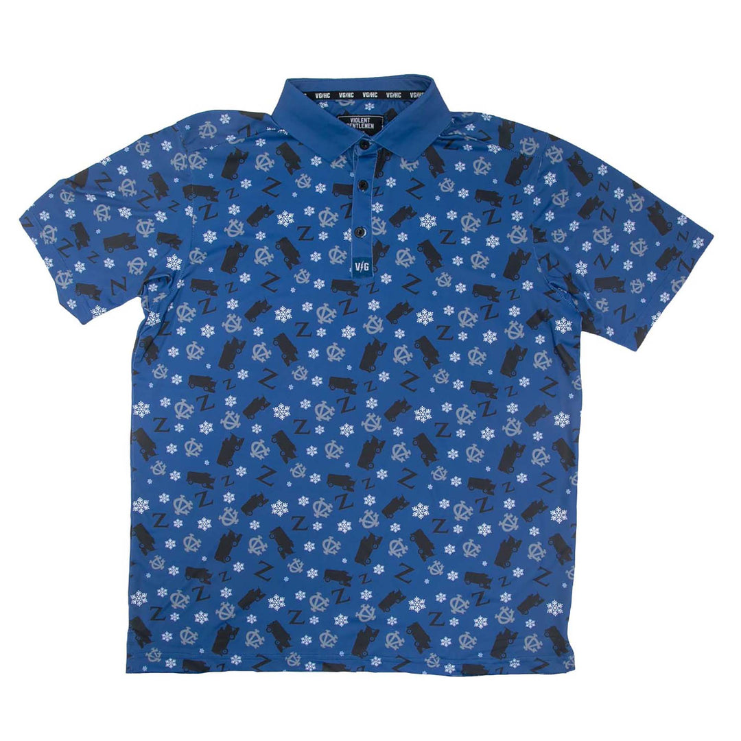 Hockey Zamboni Winger Flex Polo - - Men's Polos - Violent Gentlemen Hockey Lifestyle | Built by Fans for Fans | Perfect Gift for hockey fan or hockey players that live in the hockey culture