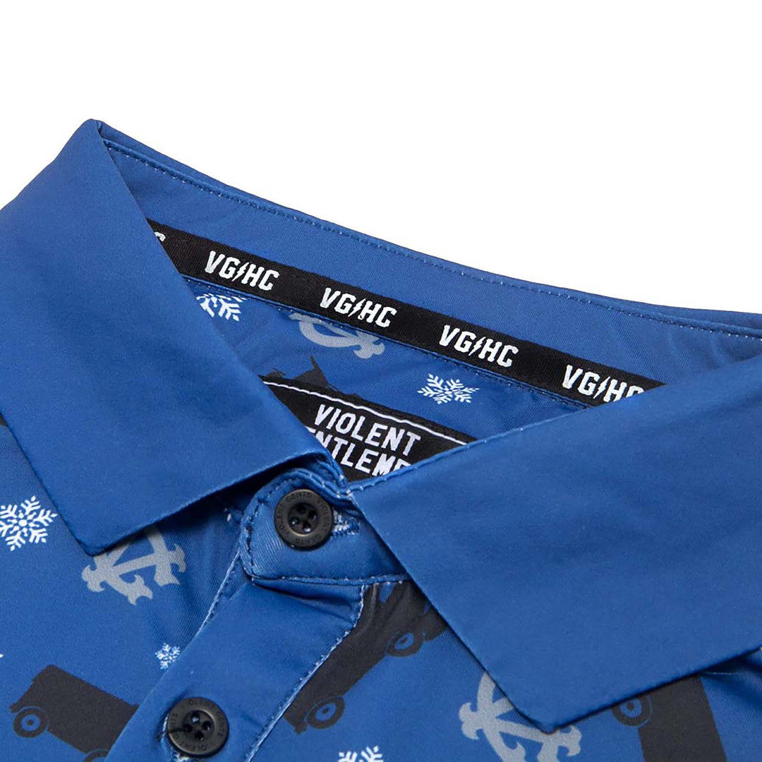 Hockey Zamboni Winger Flex Polo - - Men's Polos - Violent Gentlemen Hockey Lifestyle | Built by Fans for Fans | Perfect Gift for hockey fan or hockey players that live in the hockey culture