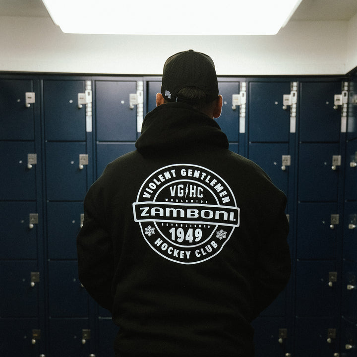 Hockey Zamboni 1949 Pullover Hood - - Men's Fleece Tops - Violent Gentlemen Hockey Lifestyle | Built by Fans for Fans | Perfect Gift for hockey fan or hockey players that live in the hockey culture