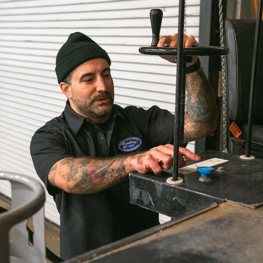 Hockey Zamboni Service Work Shirt - - Men's Polos - Violent Gentlemen Hockey Lifestyle | Built by Fans for Fans | Perfect Gift for hockey fan or hockey players that live in the hockey culture