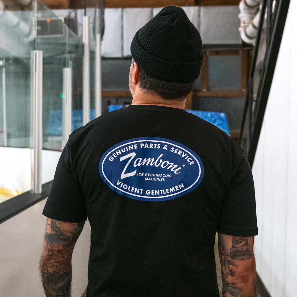 Hockey Zamboni Service Premium Tee - - Men's T-Shirts - Violent Gentlemen Hockey Lifestyle | Built by Fans for Fans | Perfect Gift for hockey fan or hockey players that live in the hockey culture