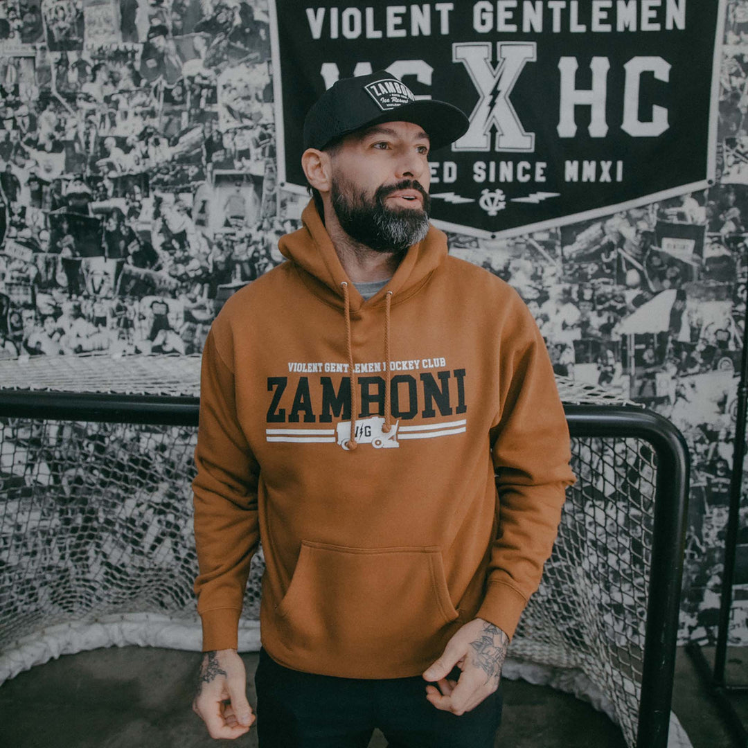 Hockey Two Line Pass Pullover Hood - - Men's Fleece Tops - Violent Gentlemen Hockey Lifestyle | Built by Fans for Fans | Perfect Gift for hockey fan or hockey players that live in the hockey culture