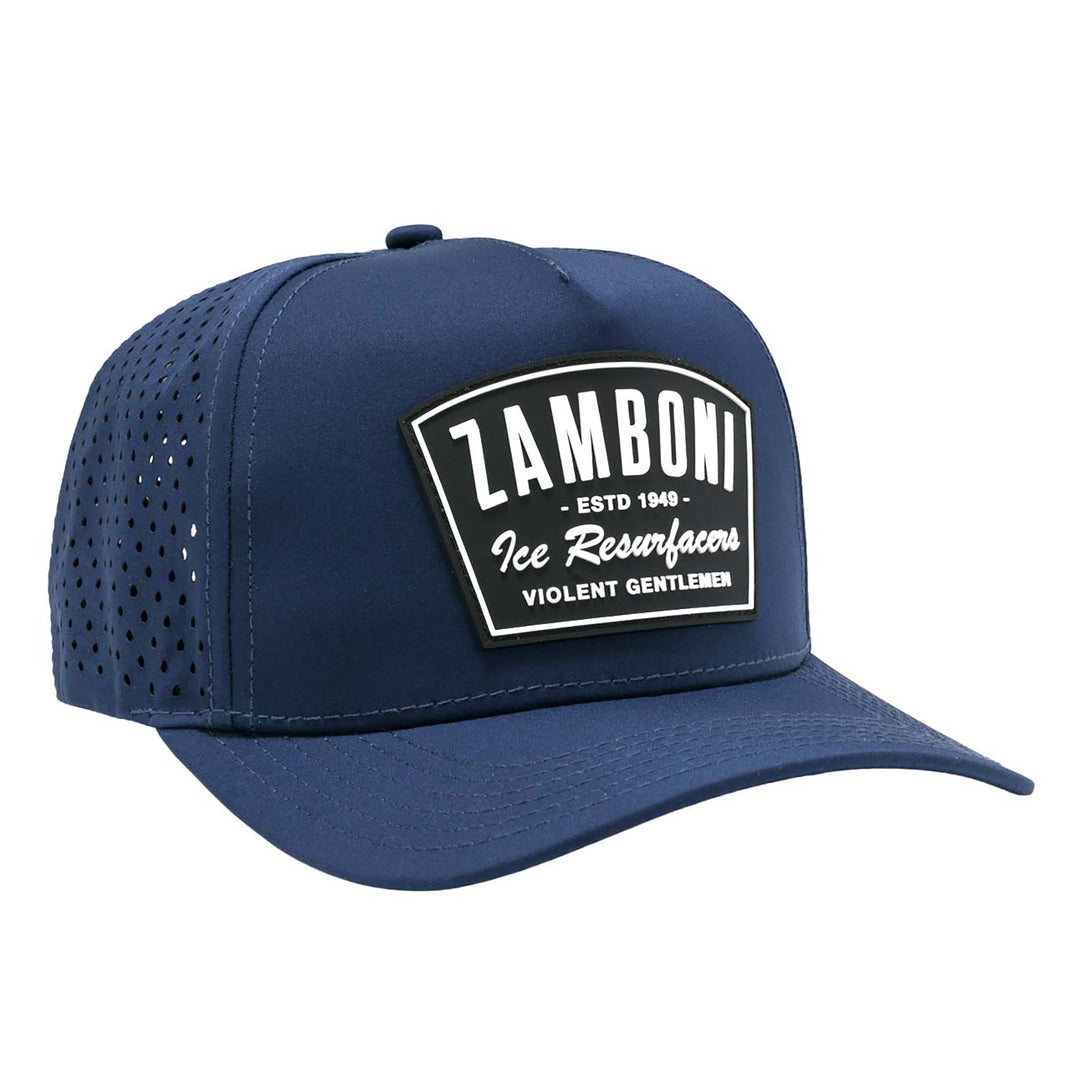 Hockey Zamboni Badge A-Frame Tech Snapback - - Hats - Violent Gentlemen Hockey Lifestyle | Built by Fans for Fans | Perfect Gift for hockey fan or hockey players that live in the hockey culture