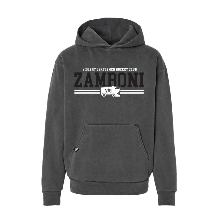 Hockey Two Line Pass Relaxed Pullover Hood - - Men's Fleece Tops - Violent Gentlemen Hockey Lifestyle | Built by Fans for Fans | Perfect Gift for hockey fan or hockey players that live in the hockey culture