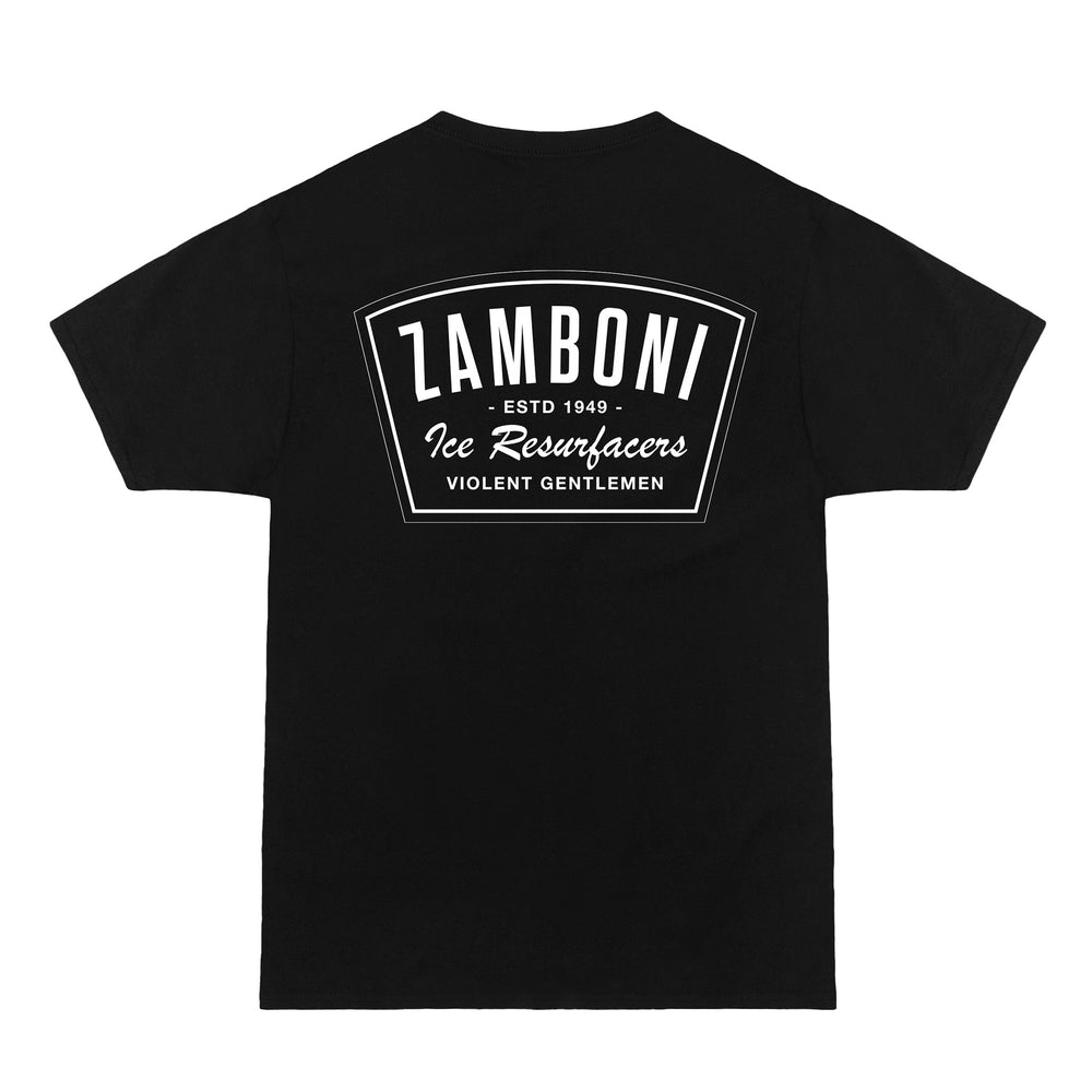 Hockey Zamboni Badge Premium Tee - - Men's T-Shirts - Violent Gentlemen Hockey Lifestyle | Built by Fans for Fans | Perfect Gift for hockey fan or hockey players that live in the hockey culture