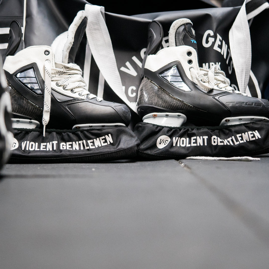 Hockey Gilmore Skate Guards - - Accessories - Violent Gentlemen Hockey Lifestyle | Built by Fans for Fans | Perfect Gift for hockey fan or hockey players that live in the hockey culture