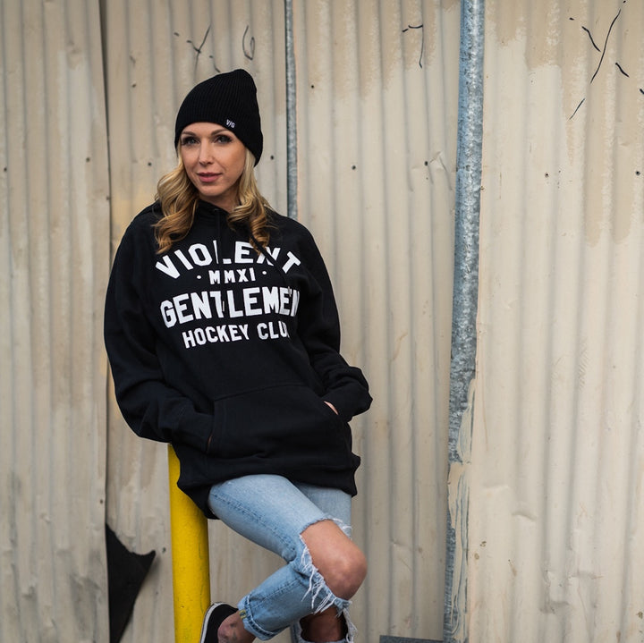 Hockey Lumberjack Beanie - - Beanies - Violent Gentlemen Hockey Lifestyle | Built by Fans for Fans | Perfect Gift for hockey fan or hockey players that live in the hockey culture