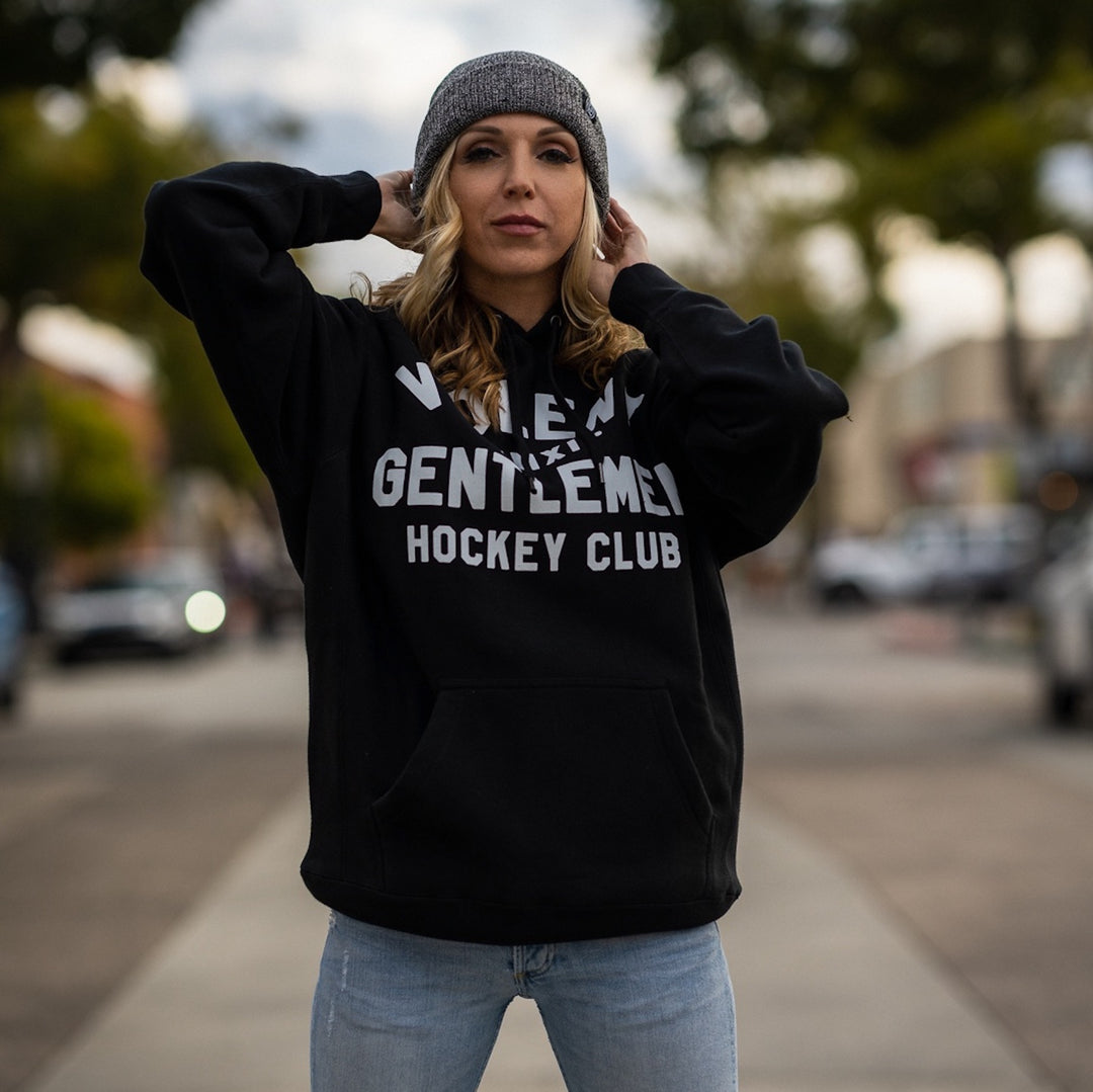 Hockey Clips Fold Beanie - - Beanies - Violent Gentlemen Hockey Lifestyle | Built by Fans for Fans | Perfect Gift for hockey fan or hockey players that live in the hockey culture