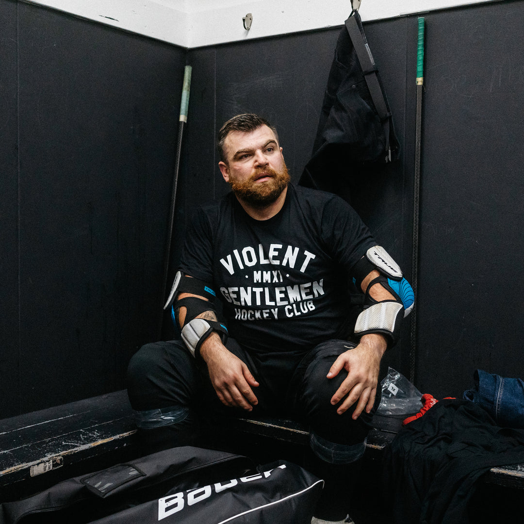 Hockey Loyalty Premium Tee - - Men's T-Shirts - Violent Gentlemen Hockey Lifestyle | Built by Fans for Fans | Perfect Gift for hockey fan or hockey players that live in the hockey culture
