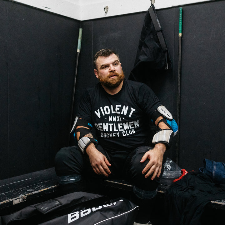 Hockey Loyalty Premium Tee - - Men's T-Shirts - Violent Gentlemen Hockey Lifestyle | Built by Fans for Fans | Perfect Gift for hockey fan or hockey players that live in the hockey culture