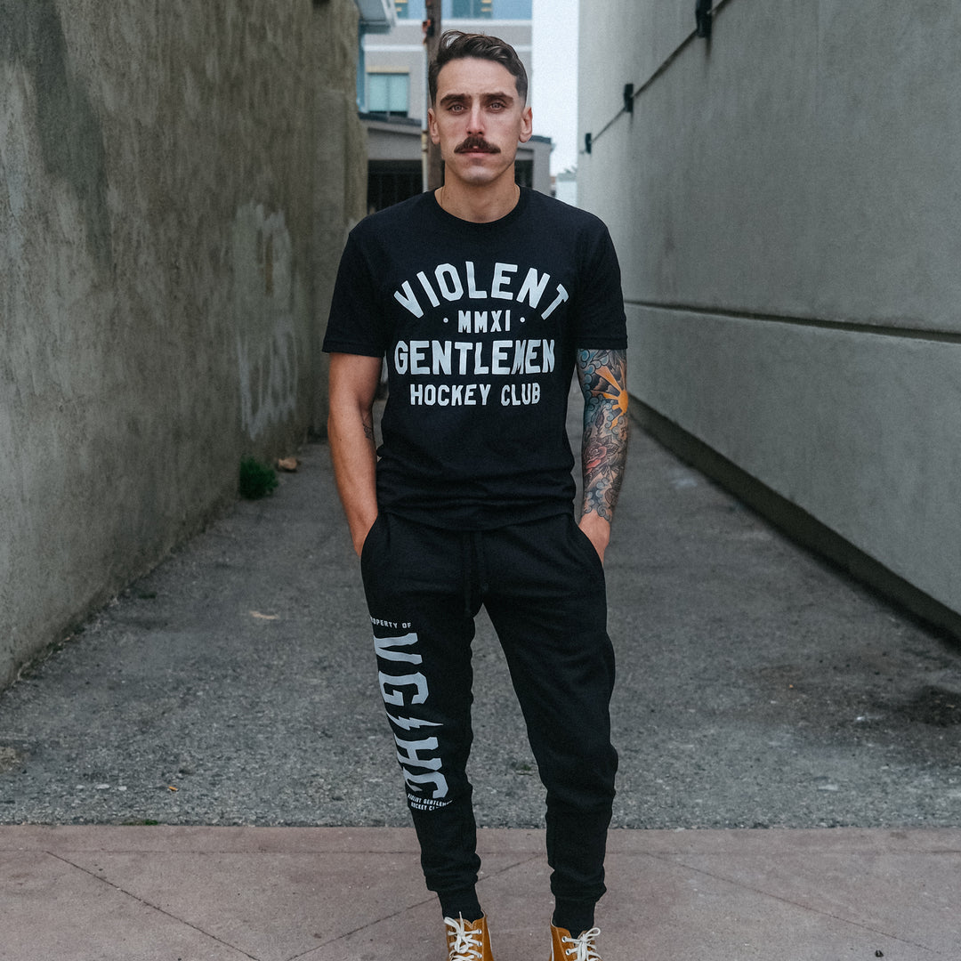 Hockey Loyalty Premium Tee - - Men's T-Shirts - Violent Gentlemen Hockey Lifestyle | Built by Fans for Fans | Perfect Gift for hockey fan or hockey players that live in the hockey culture