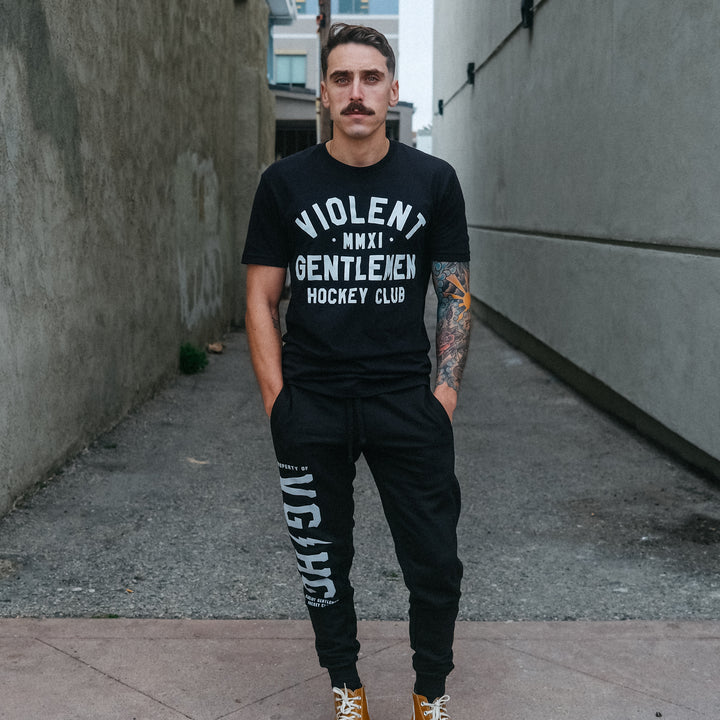 Hockey Loyalty Premium Tee - - Men's T-Shirts - Violent Gentlemen Hockey Lifestyle | Built by Fans for Fans | Perfect Gift for hockey fan or hockey players that live in the hockey culture