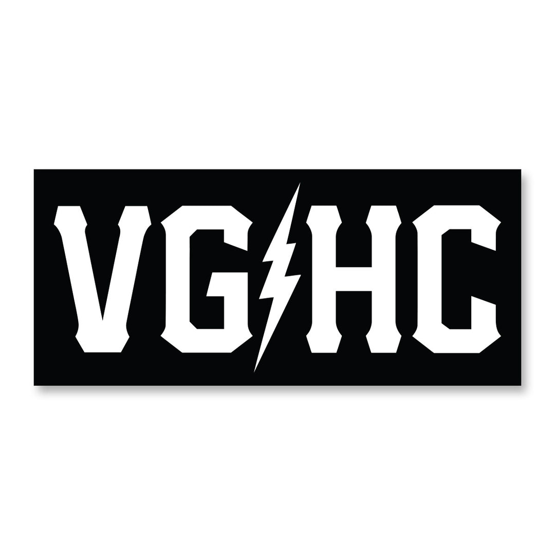 Hockey VGHC Bumper Sticker - Black - Accessories - Violent Gentlemen Hockey Lifestyle | Built by Fans for Fans | Perfect Gift for hockey fan or hockey players that live in the hockey culture