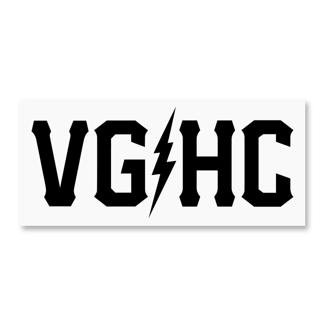 Hockey VGHC Bumper Sticker - White - Accessories - Violent Gentlemen Hockey Lifestyle | Built by Fans for Fans | Perfect Gift for hockey fan or hockey players that live in the hockey culture
