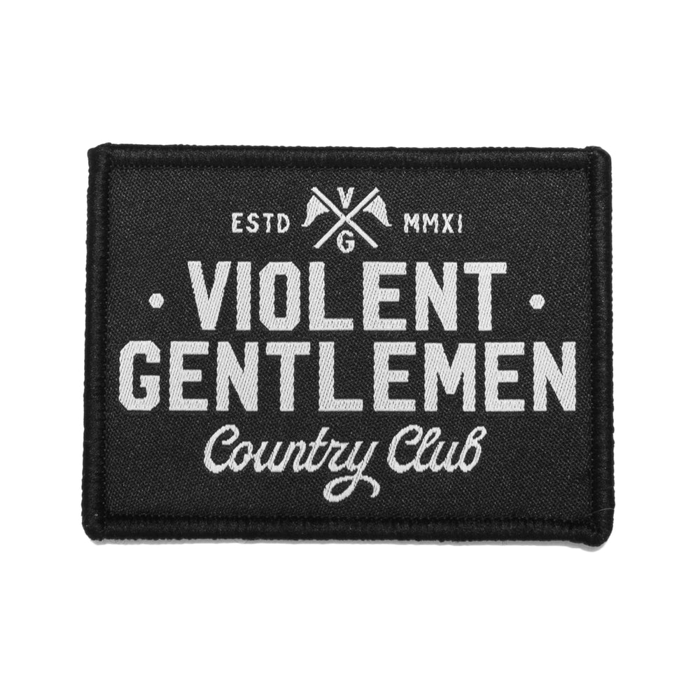 Hockey Country Club Velcro Patch - - Accessories - Violent Gentlemen Hockey Lifestyle | Built by Fans for Fans | Perfect Gift for hockey fan or hockey players that live in the hockey culture