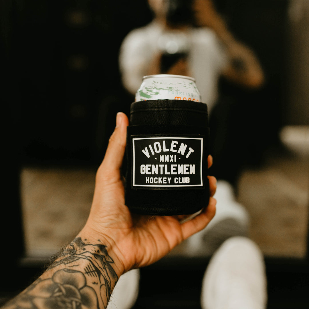 Hockey Bolt Classic Tactical Coozie - - Accessories - Violent Gentlemen Hockey Lifestyle | Built by Fans for Fans | Perfect Gift for hockey fan or hockey players that live in the hockey culture