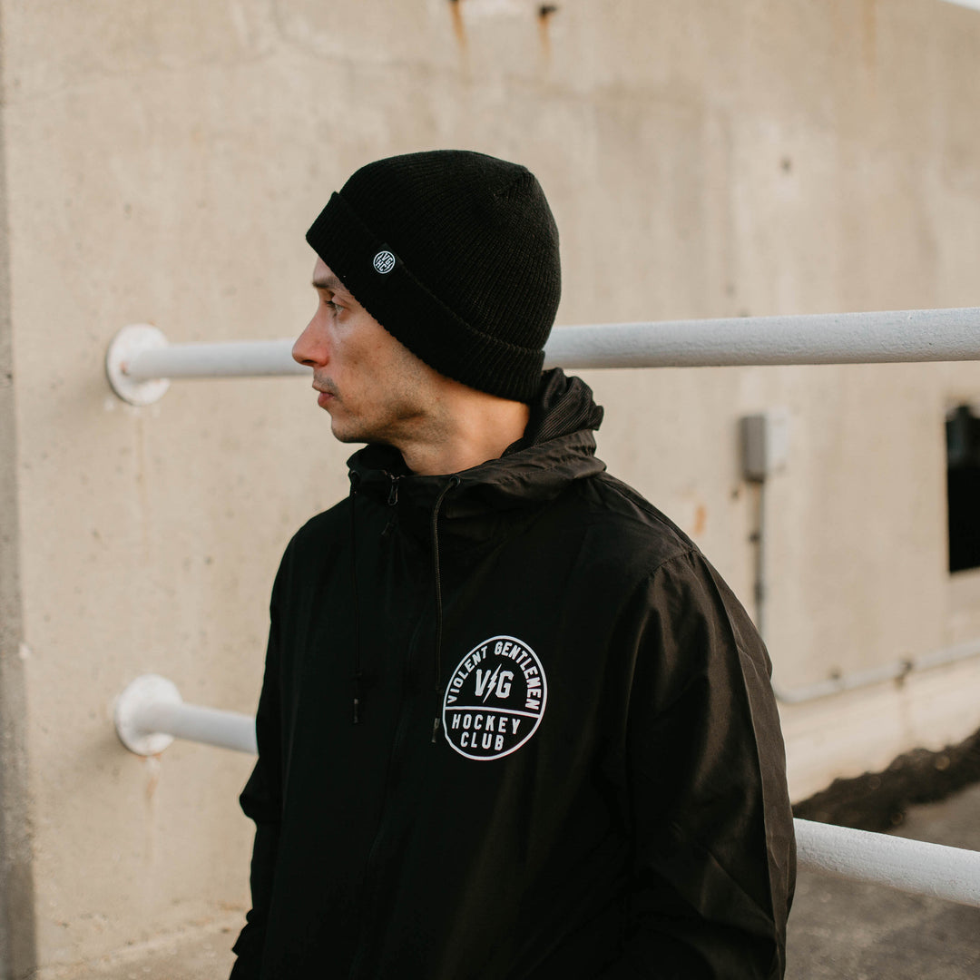 Hockey Clips Fold Beanie - - Beanies - Violent Gentlemen Hockey Lifestyle | Built by Fans for Fans | Perfect Gift for hockey fan or hockey players that live in the hockey culture