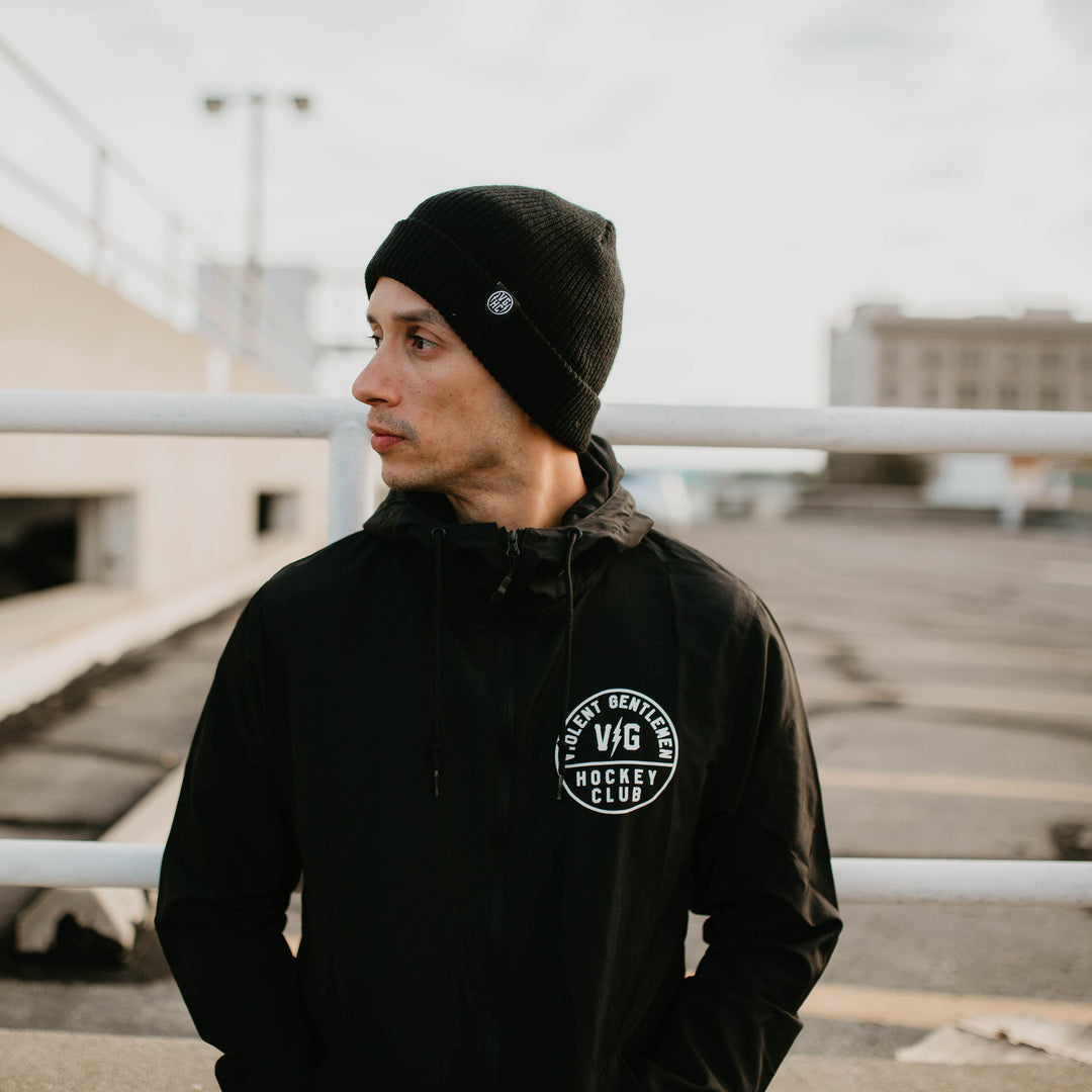 Hockey Clips Fold Beanie - - Beanies - Violent Gentlemen Hockey Lifestyle | Built by Fans for Fans | Perfect Gift for hockey fan or hockey players that live in the hockey culture