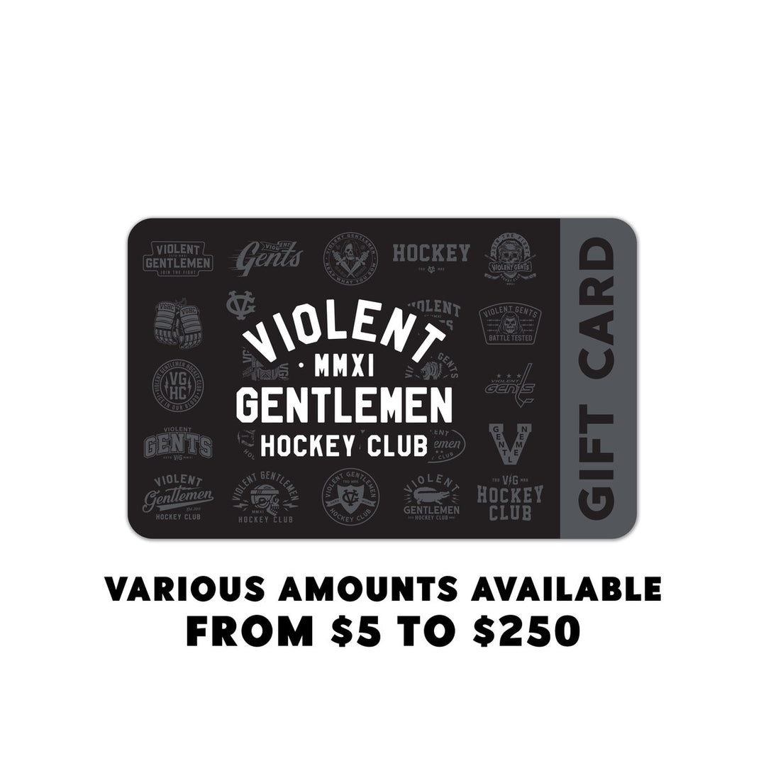Hockey Gift Card - - Gift Cards - Violent Gentlemen Hockey Lifestyle | Built by Fans for Fans | Perfect Gift for hockey fan or hockey players that live in the hockey culture