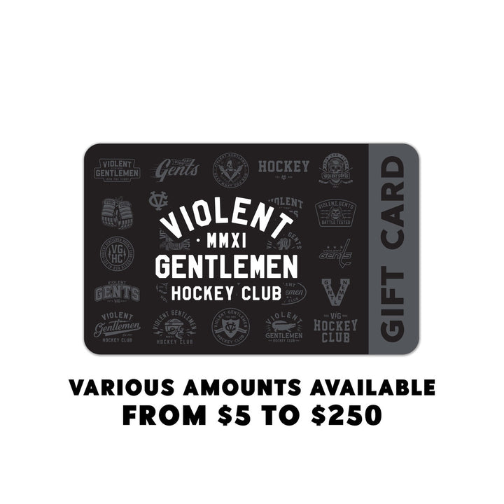 Hockey Gift Card - - Gift Cards - Violent Gentlemen Hockey Lifestyle | Built by Fans for Fans | Perfect Gift for hockey fan or hockey players that live in the hockey culture