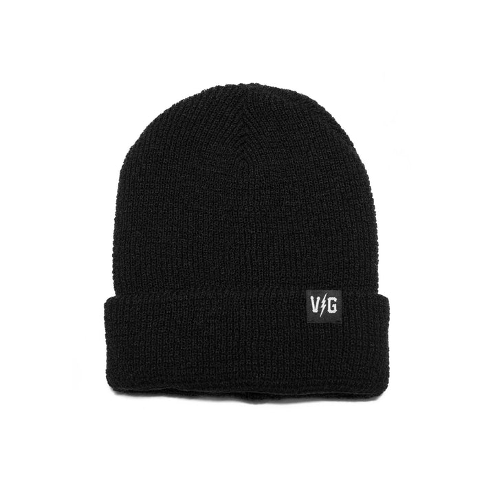 Hockey Bolt Classic Cuff Beanie - Black - Beanies - Violent Gentlemen Hockey Lifestyle | Built by Fans for Fans | Perfect Gift for hockey fan or hockey players that live in the hockey culture