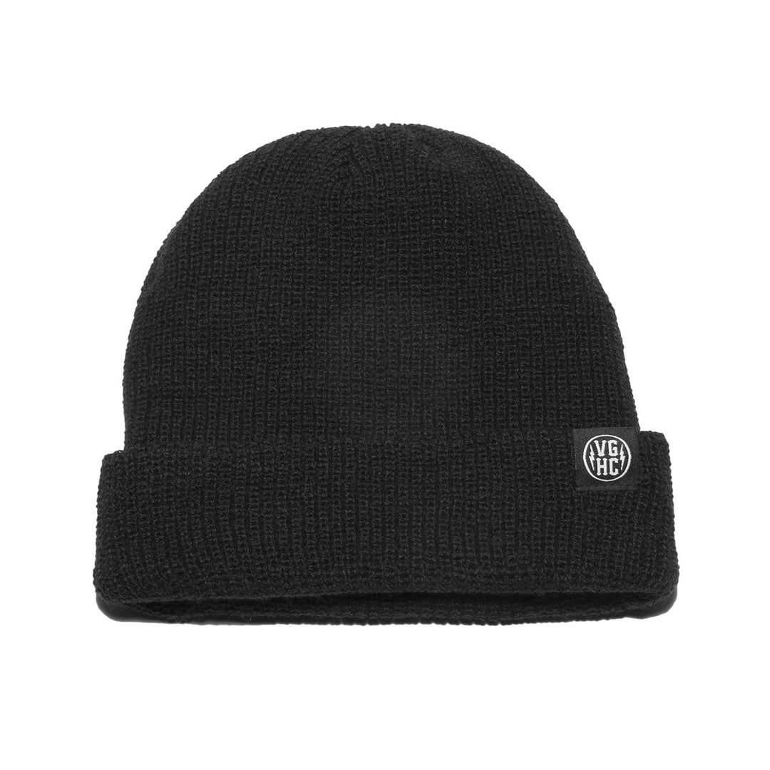Hockey Clips Fold Beanie - Black - Beanies - Violent Gentlemen Hockey Lifestyle | Built by Fans for Fans | Perfect Gift for hockey fan or hockey players that live in the hockey culture