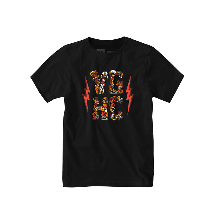 Hockey Icons Kids Tee - - Kid's T-Shirts - Violent Gentlemen Hockey Lifestyle | Built by Fans for Fans | Perfect Gift for hockey fan or hockey players that live in the hockey culture