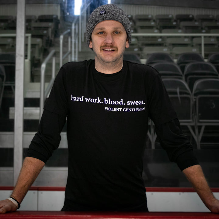 Hockey Clips Fold Beanie - - Beanies - Violent Gentlemen Hockey Lifestyle | Built by Fans for Fans | Perfect Gift for hockey fan or hockey players that live in the hockey culture
