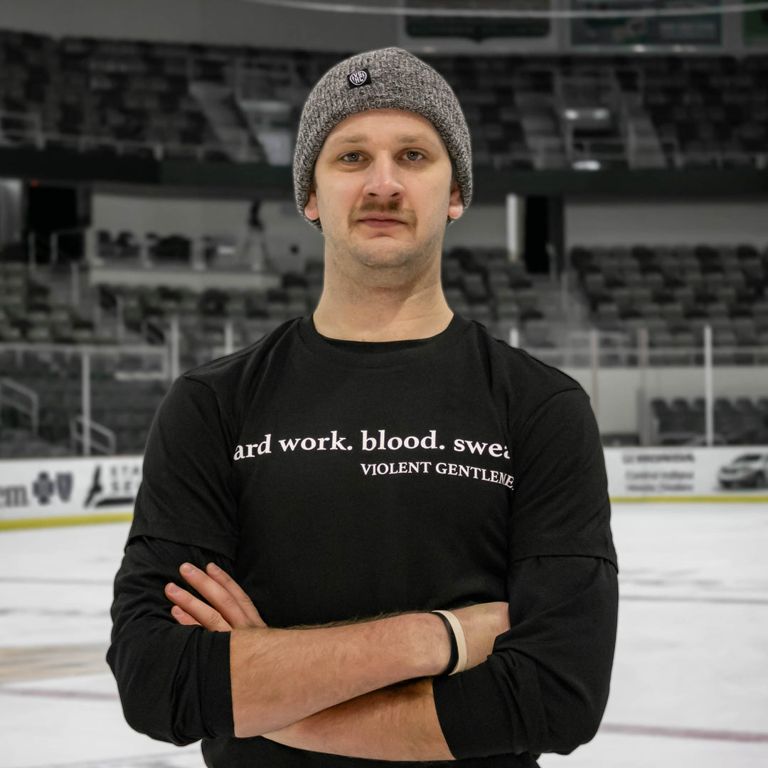 Hockey Clips Fold Beanie - - Beanies - Violent Gentlemen Hockey Lifestyle | Built by Fans for Fans | Perfect Gift for hockey fan or hockey players that live in the hockey culture