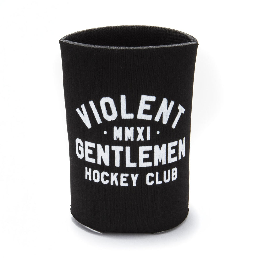 Hockey Loyalty Coozie - Black - Accessories - Violent Gentlemen Hockey Lifestyle | Built by Fans for Fans | Perfect Gift for hockey fan or hockey players that live in the hockey culture