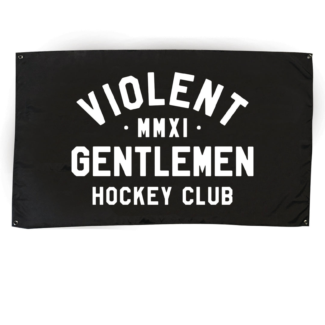 Hockey Loyalty Banner - Black - Accessories - Violent Gentlemen Hockey Lifestyle | Built by Fans for Fans | Perfect Gift for hockey fan or hockey players that live in the hockey culture